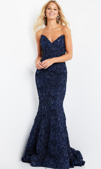 Jovani 09768 Blue Black