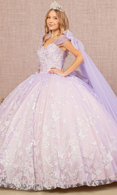 Elizabeth K GL3175 - Bow-Detailed Long Quinceanera Gown Special Occasion Dress